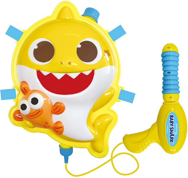 [위니코니] 핑크퐁 아기상어 배낭물총