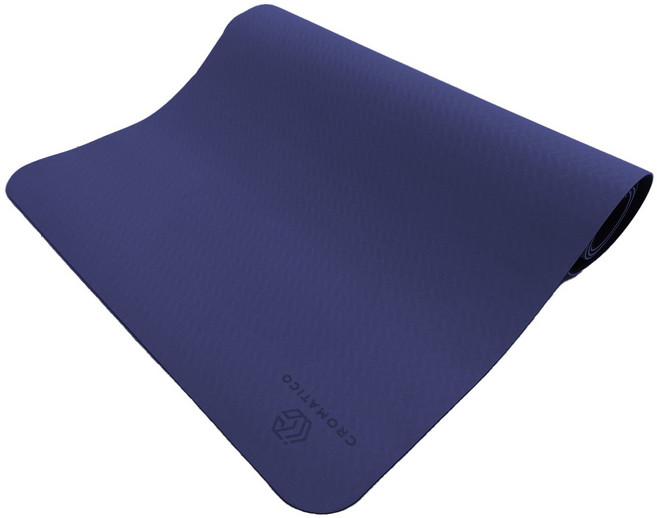 크로마티코 TPE 넓은 와이드 요가매트 홈트매트 6mm, 1개, 코발트네이비