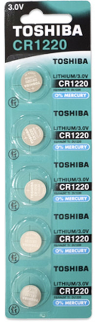 도시바 건전지 CR1220(1입) 3V 리튬 수은 코인건전지 5개, 5개입, 1개