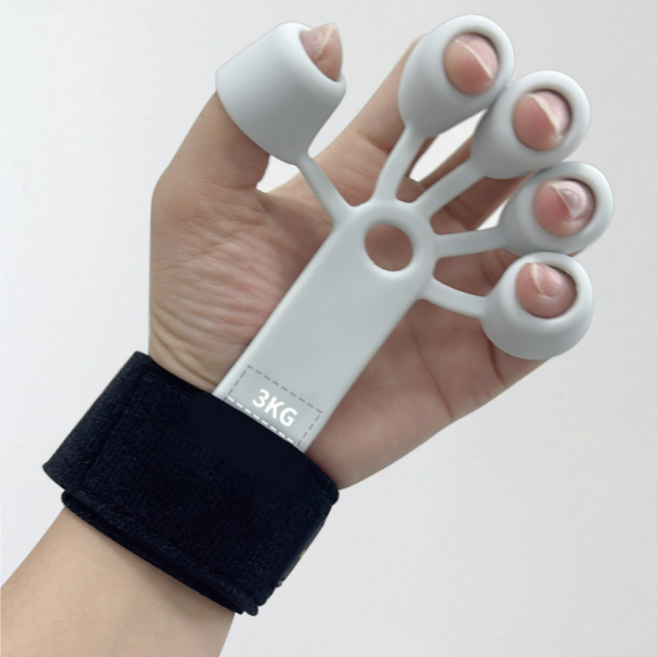 리빙에센스 손가락 악력기 재활훈련 운동기구, 1개, 화이트 그립
