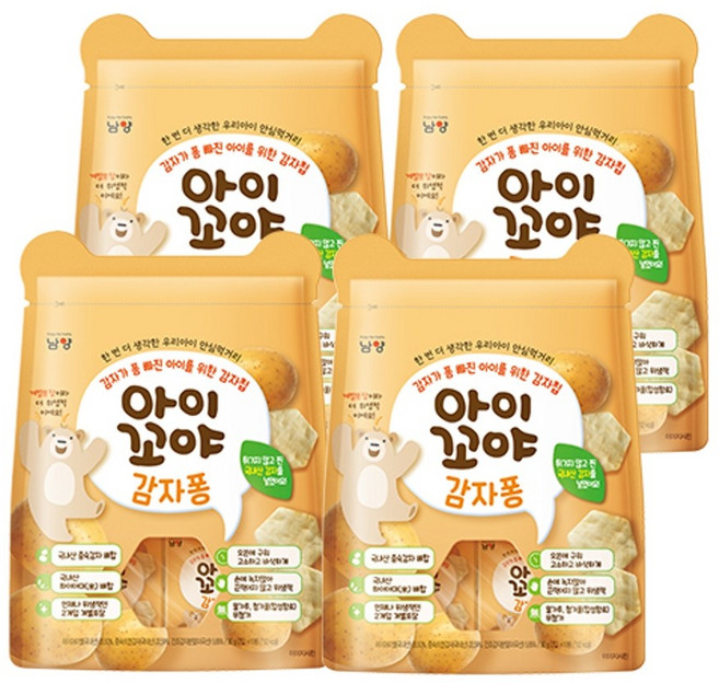아이꼬야 감자퐁 과자, 30g, 4개, 감자