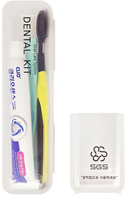 SGS 휴대용 칫솔치약세트 케이스 타입, (대), 1개