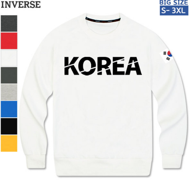 [CTS-M23] 남녀공용 KOREA 맨투맨