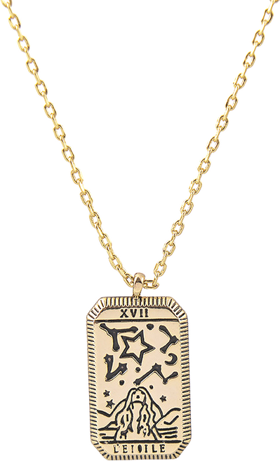 더풀쥬얼스 유니버셜 타로카드 토템 목걸이 써지컬스틸 14종