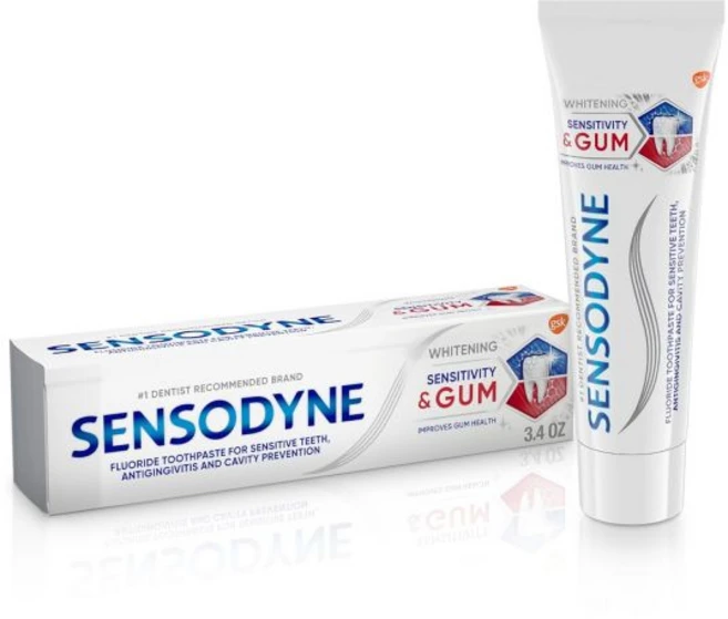 센소다인 민감성 및 잇몸 미백 치약 치아 문제를 위한 3.4온스, 1개 - 쿠팡