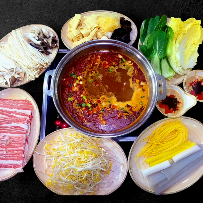 소백양마라탕 훠궈밀키트 소고기400g 육수1.7kg, 3.5kg, 1세트