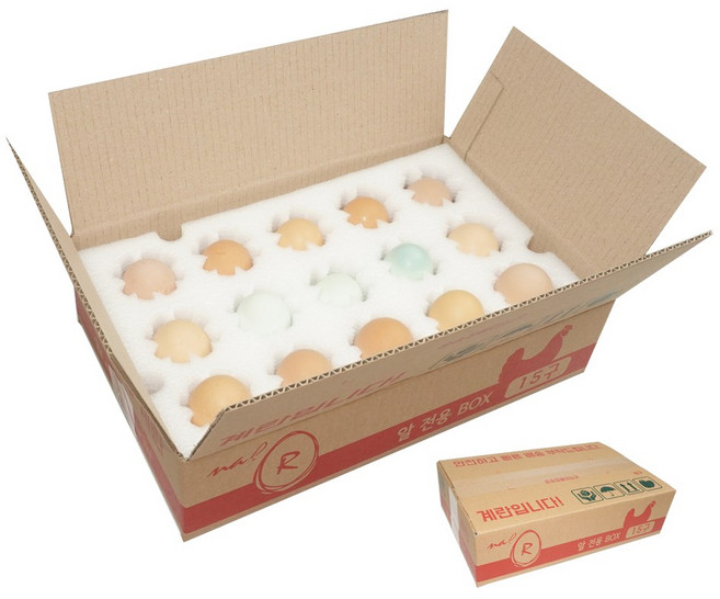 택배용계란판 15구 10개묶음 난좌 계란택배상자 알판박스, 10개