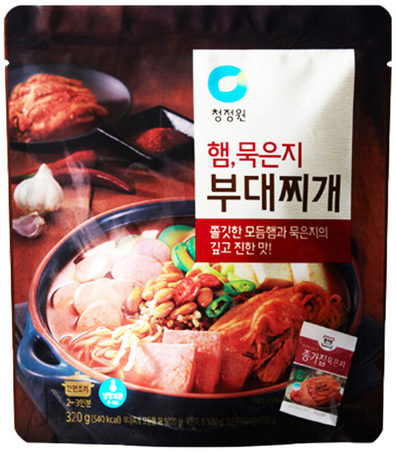 청정원 햄 묵은지부대찌개, 320g, 1개