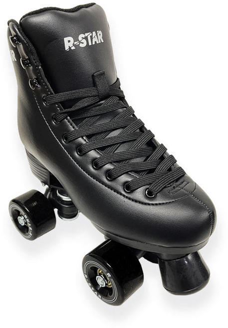 롤링스타 청소년 성인 더블랙 롤러스케이트 롤러장 롤러, 1개
