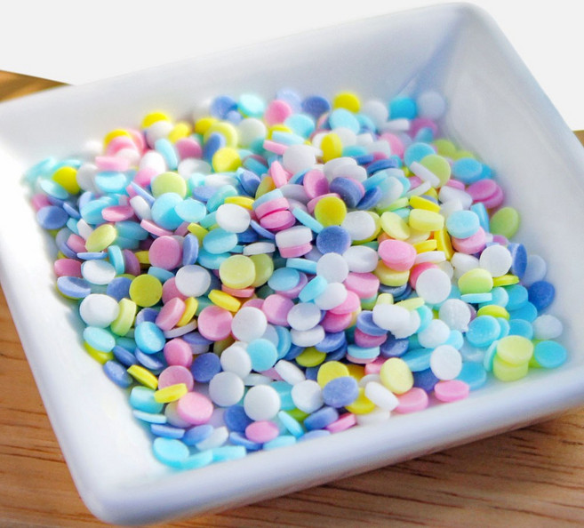 데코야 슈가스프링클 파스텔 원형 셰이프 (동그라미/베이킹/토핑/재료), 파스텔 원형 셰이프 1kg, 1kg, 1개