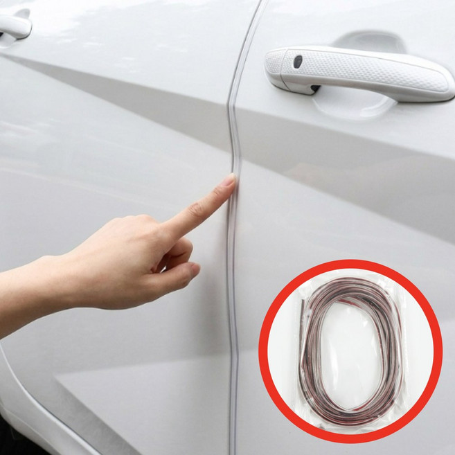 마켓리브 흔적없이 간편설치 문콕방지 도어가드, 1개, 투명