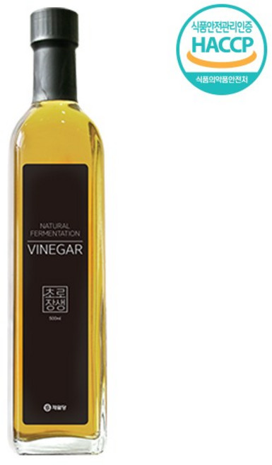 [초로장생] 천연발효식초 생강 식초 / 유인균 / 전통방식 / 프락토올리고당, 1개, 500ml