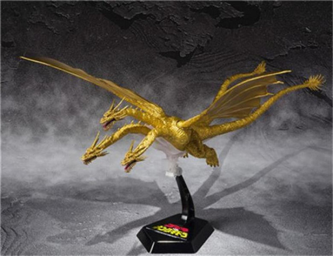 고질라 킹 기도라 삼두룡 가동 액션 32cm 피규어, 단품, 1개