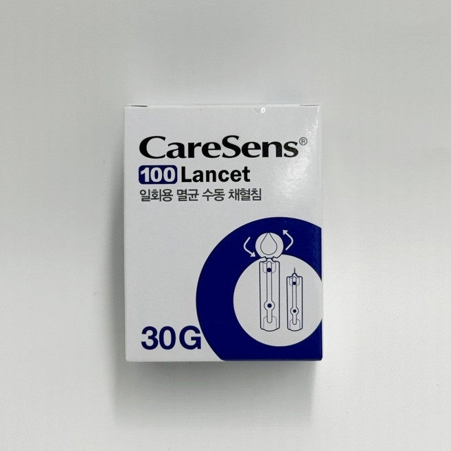케어센스 채혈침 30G 100매, 1박스, 100개입
