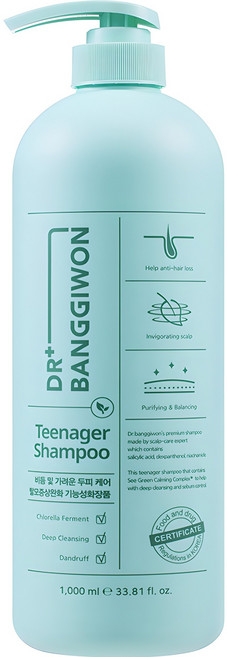 닥터방기원 틴에이저 샴푸, 1L, 1개