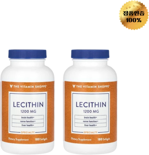 1+1 더비타민샵 레시틴 1 200mg 소프트젤 180정, 2개 - 쿠팡