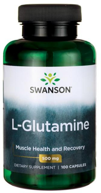 Swanson 斯旺森 左旋麩醯胺酸膠囊 500mg, 100顆, 1罐