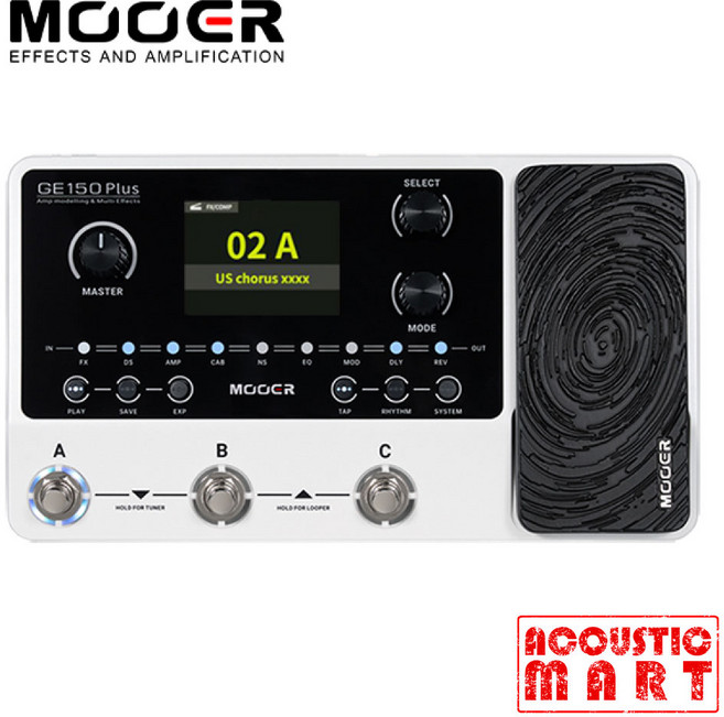 무어 Mooer GE150 PLUS 앰프 모델링 기타 멀티 이펙터, 1개