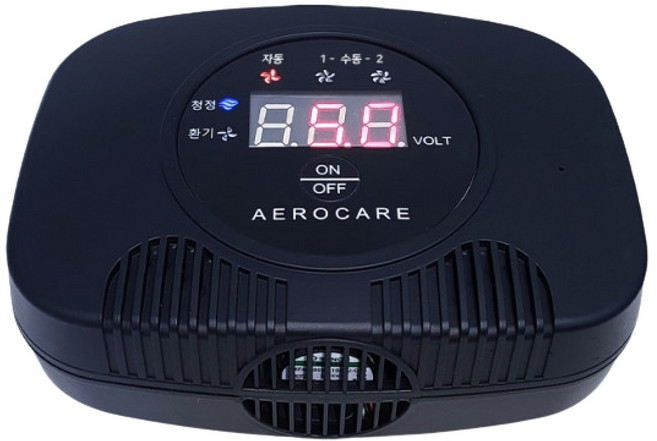 소리윤 에어로케어 차량용 캠핑 휴대용 공기 청정기 정화기 차박 환기 경보기 고급형 에어로500