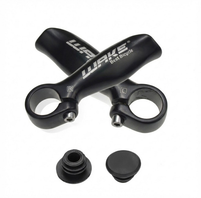wake 라이딩 보조 조목저림 핸들바, 블랙, 1세트