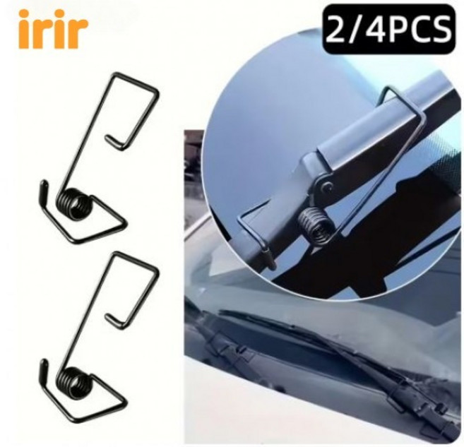 irir 업그레이드 자동차 와이퍼 들뜸 방지 보조 스프링 와이퍼 텐션업 밀착 클립 2P 4P, 11CM