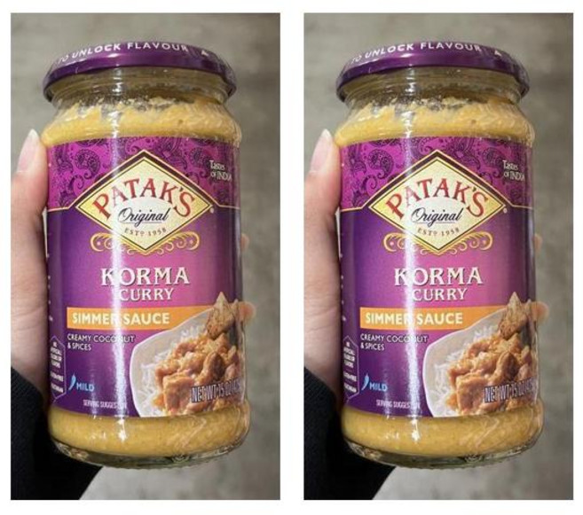 (미국마트) 파탁스 코르마 카레 시머 소스 425g 2개 Patak's Korma Curry Simmer Sauce