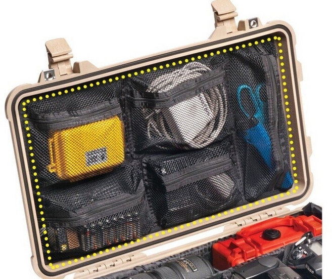 PELICAN 펠리칸 1519 오거나이저 - 펠리칸 1510 전용, 1개, 블랙