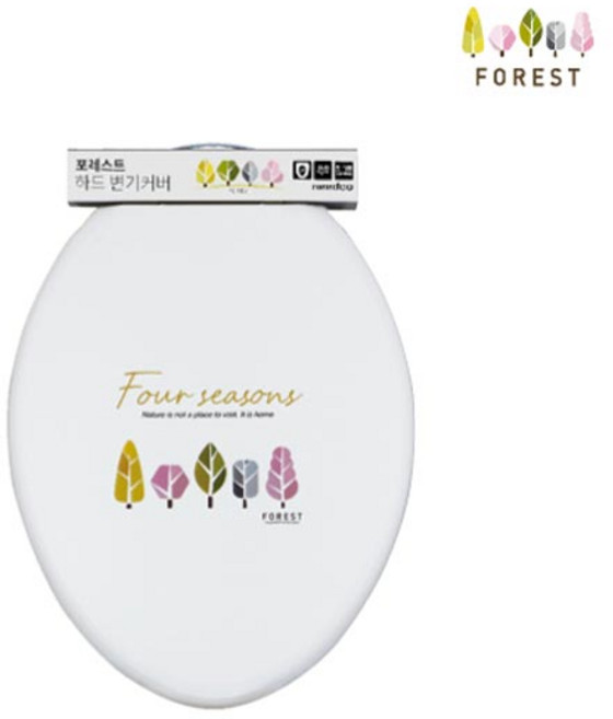 포레스트 하드 변기커버 중 O형, 혼합색상, 1개