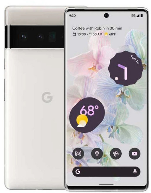 구글 픽셀 6 프로 5G 6.71 인치 12GB RAM 128 256 512GB ROM NFC 옥타 코어 6 프로 구글 텐서, 256GB, 03 WHITE