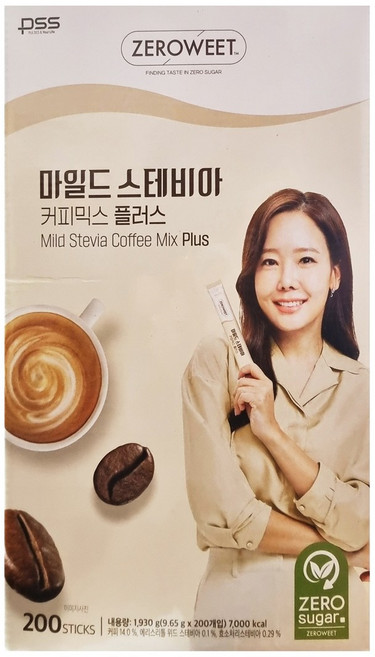 펄세스 소유진 마일드 스테비아 커피믹스 대용량, 200개입, 1개