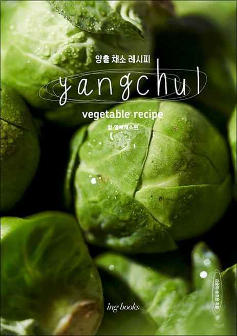 Yangchul vegetable recipe 양출 채소 레시피 : 잎 열매 채소편, 아이엔지북스(INGBOOKS)