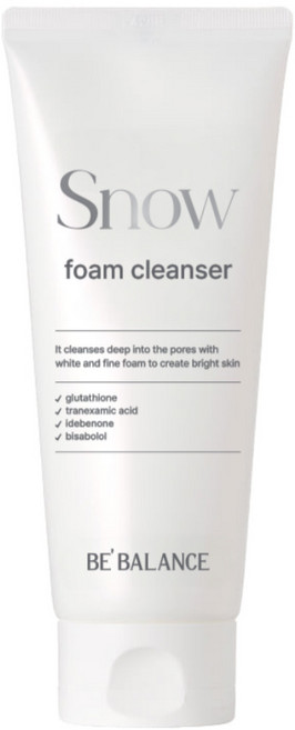 비밸런스 집중 미백 딥 클렌징 스노우 폼 클렌저, 1개, 150ml
