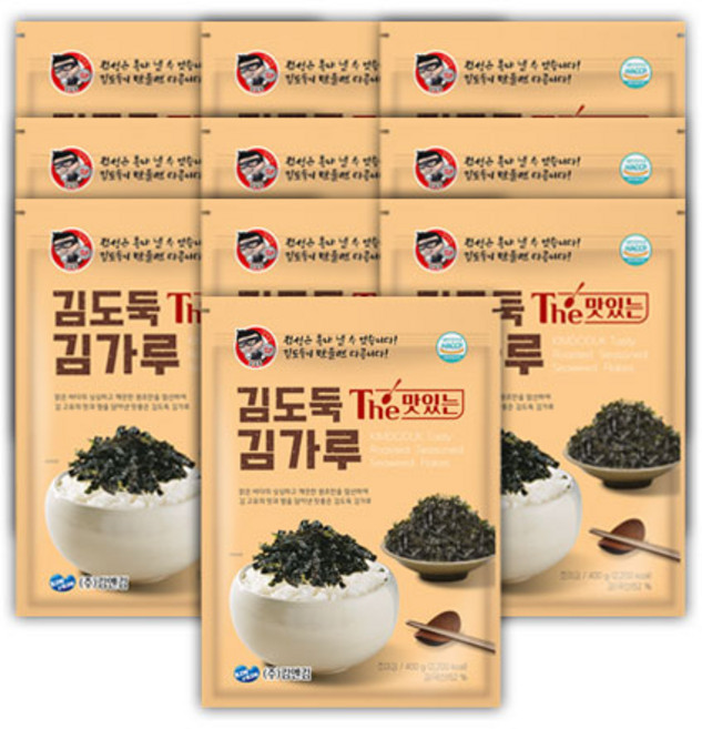 김앤김 김도둑 The 맛있는 김가루, 400g, 10개