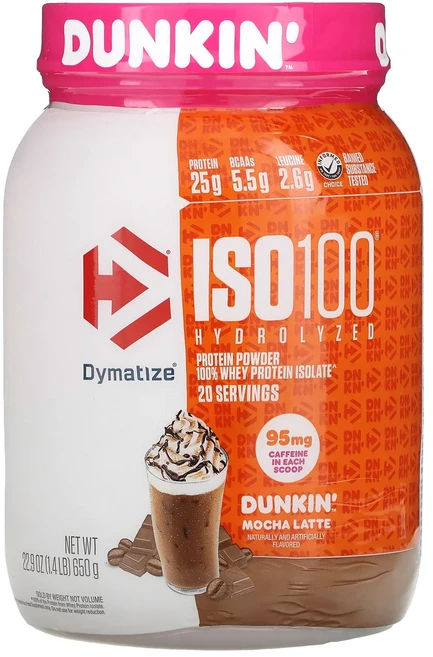 몸관리하세요 겨울입니다 Dymatize ISO100® 가수분해 100% 분리유청단백질 던킨모카라떼 650g(1.4lb) 특별관리진행, DymatizeISO100가수분해100분리유청단백질던킨, 650g, 1개 - 쿠팡