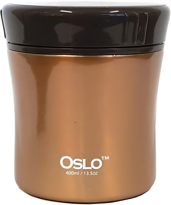 오슬로 스테인레스 스틸 보온 푸드자 죽통, 골드, 400ml, 1개