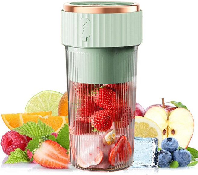 DS 무선 휴대용 과일 믹서기 착즙기, 그린