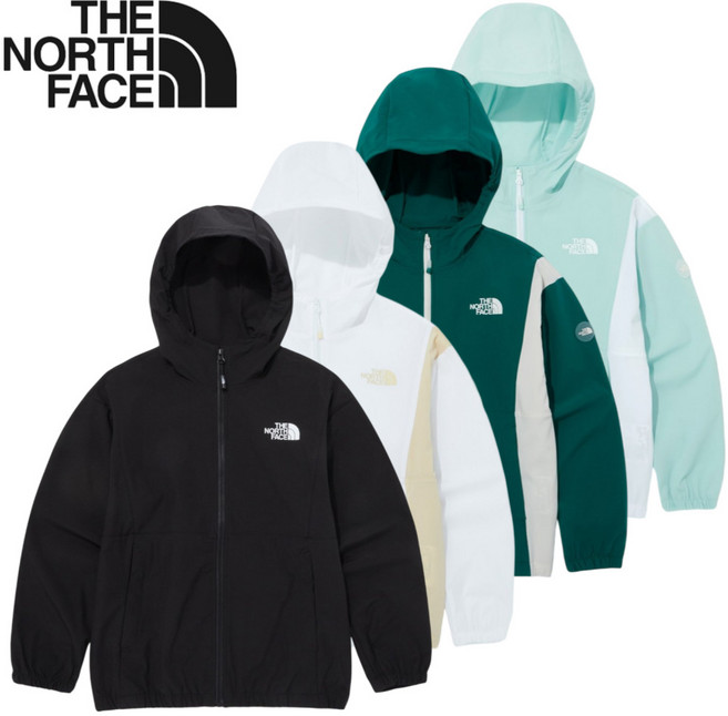 [매장발송] 노스페이스 키즈 바람막이 자켓 경량 봄 여름 남아 여아 주니어 등교 등원 운동 외출 점퍼