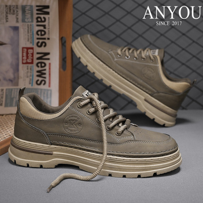 남성 봄 키높이 신발 캐주얼 패션 미끄럼 방지 신발