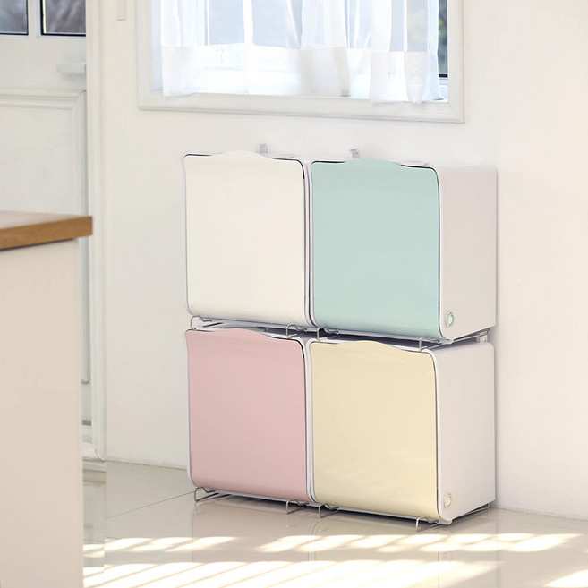 센스큐 매직큐브 분리수거함 32L 1단(4종 색상선택), 민트