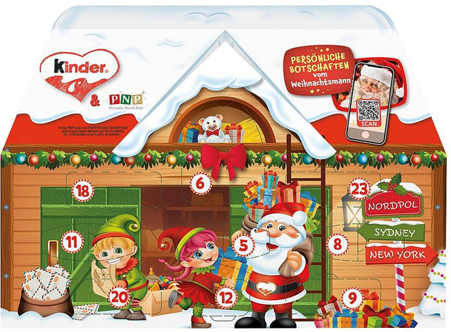 킨더 2025 초콜릿 어드벤트 캘린더 믹스 3D 하우스 kinder Mix 3D House Advent Calendar, 1g, 1개