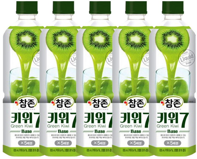 참존식품 키위7베이스, 835ml, 5개