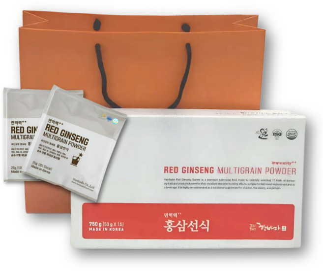 한바다 홍삼 선식 쉐이크 분말 간편 식사 대용 750g (전용쇼핑백포함), 25g, 30개