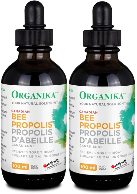 캐나다 오가니카 비 프로폴리스 무알콜 천연 원액 100mL, 2개 - 쿠팡
