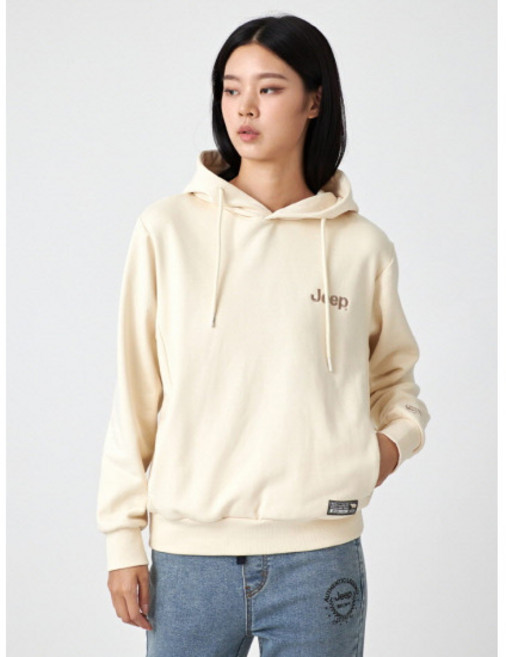 Jeep 남녀공용 스몰 자수로고 후드티 후드티셔츠