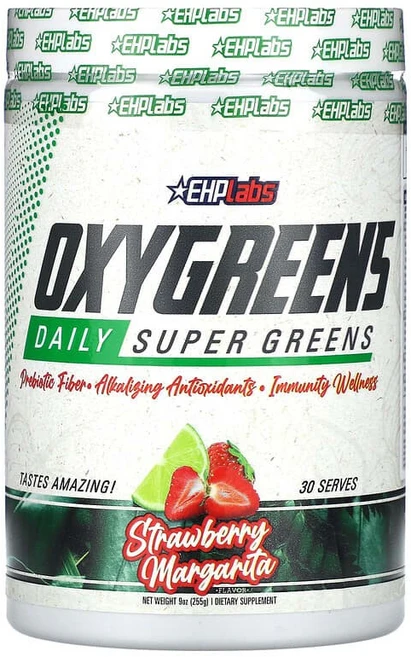 EHP랩스 EHPlabs OxyGreens 데일리 슈퍼 그린 딸기 마가리타 255g9oz123779원산지:기타, 1개, 9 oz (255 g), 255g - 쿠팡