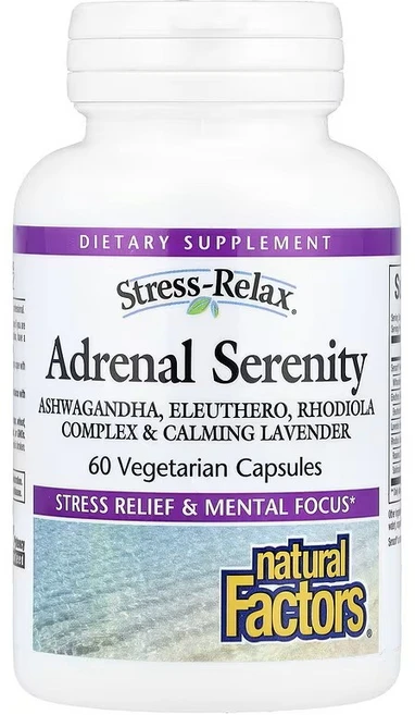 Natural Factors Ashwagandha 네추럴 팩터스 아슈와간다 60베지캡슐, 1개, 60정 - 쿠팡