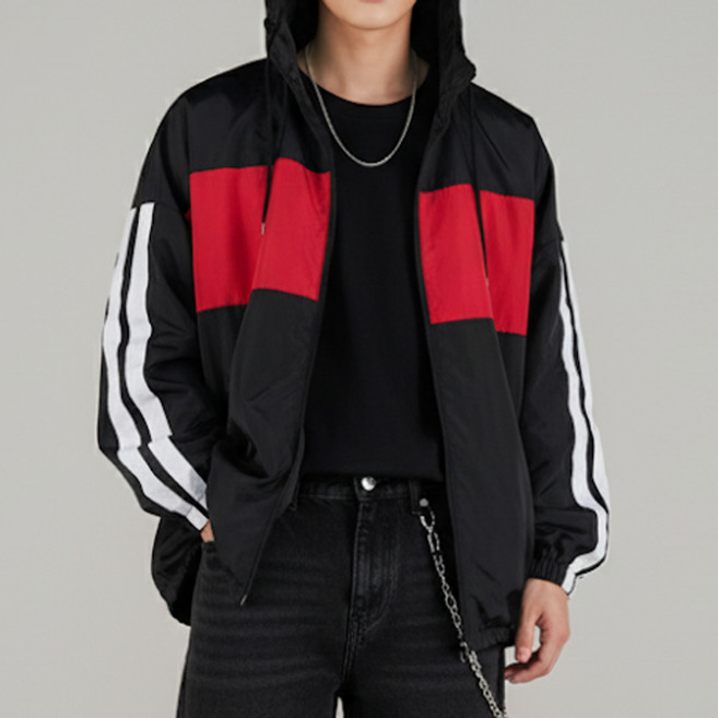 아카이브 바람막이 후드집업