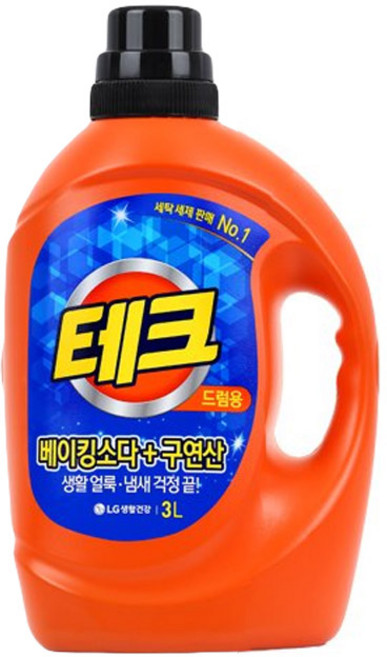 테크 베이킹소다 + 구연산 드럼용 액상세제 본품, 3L, 1개입, 1개