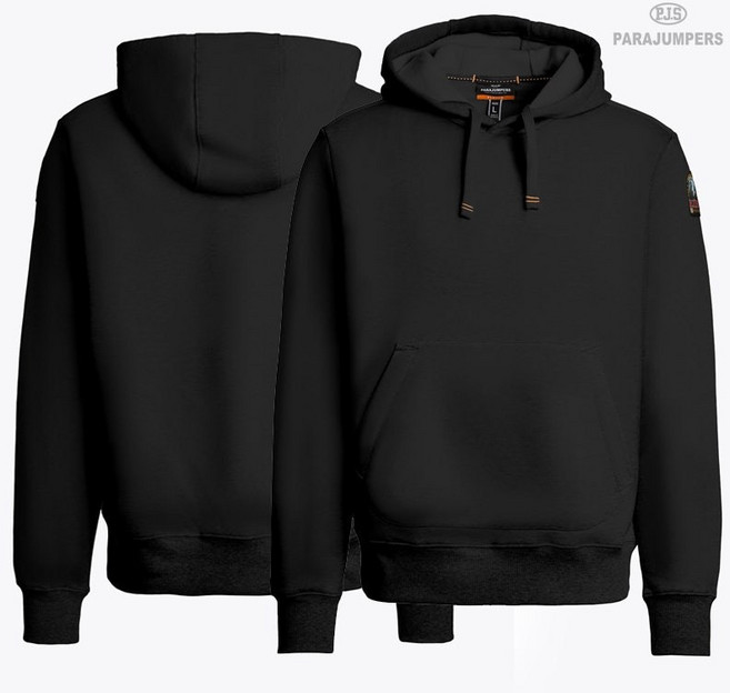 파라점퍼스 EVEREST 코튼 플리스 로고 패치 후드티 25B-541