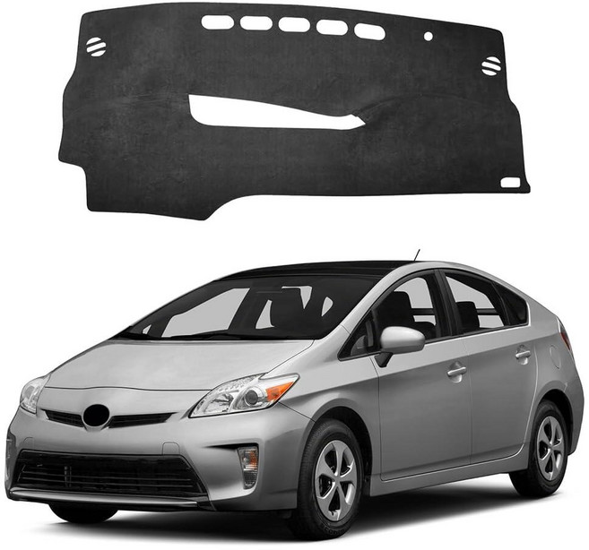 Agulier Dash Cover Compatible with Toyota Prius 3th Gen 2010-2015 Accessories Suede Dashboard Cove
